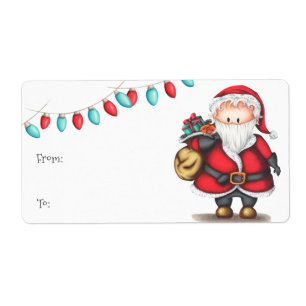 Cute Santa Claus To From Christmas