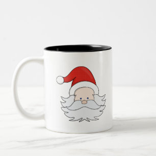 Cute Santa Claus Two-Tone Coffee Mug