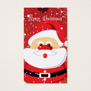 Cute Santa Clauss Custom Business Card-Gift Tag