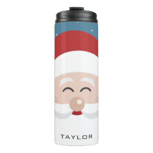 Cute Santa custom name tumbler
