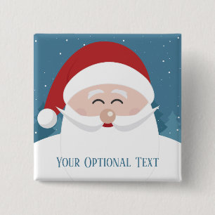 Cute Santa custom text buttons