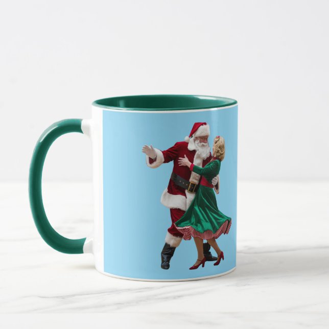 Cute Santa Dancing Mug (Left)