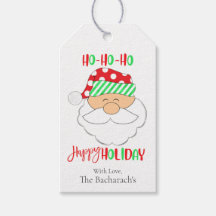 Cute Santa Face "Happy Holiday" Christmas