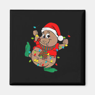 Cute Santa Gus Christmas Lights  Magnet