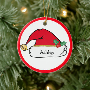Cute Santa Helper Personalized Christmas Ornament