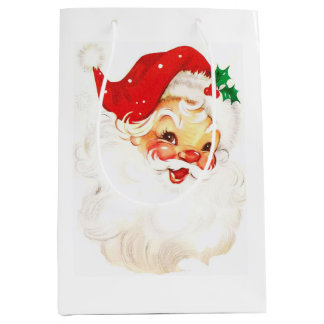 Cute Santa  Medium Gift Bag