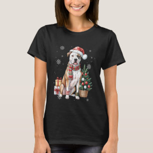 Cute Santa Pitbull Christmas Tree for Women Men Do T-Shirt