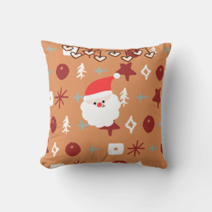 cute santa  throw pillow