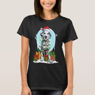 Cute Santa Tree Lights Xmas Costume Christmas Tree T-Shirt