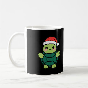 Cute Santa Turtle Christmas Coffee Mug