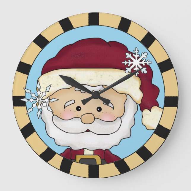 Cute Santa Wall Clock (Front)