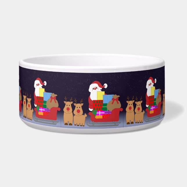 Cute Santa With Reindeer (Front)