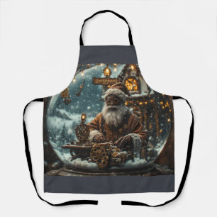 Cute Santa Workshop Design Apron