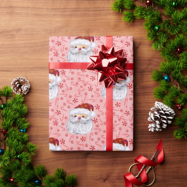 Cute Santa  Wrapping Paper (Holiday Gift)