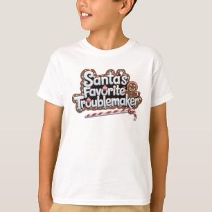 Cute Santa's favourite trouble maker kids shirt