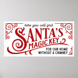 Cute Santas key Christmas holiday decor
