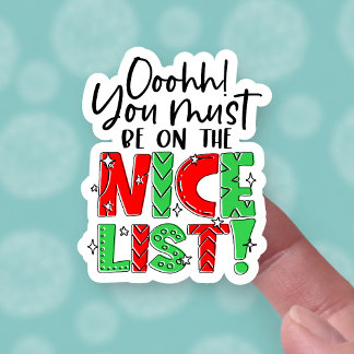 Cute Santa's Nice List Funny Christmas Business