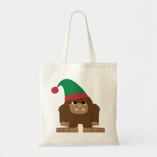 Cute Sasquatch Christmas Elf Tote Bag