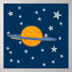 Cute Saturn Poster