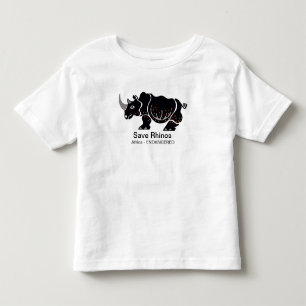 Cute Save RHINOS -Africa - Animal lover - Wildlife Toddler T-shirt