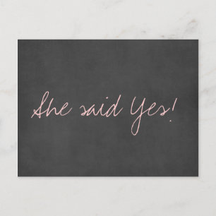 Cute Save the Date Wedding Postcard