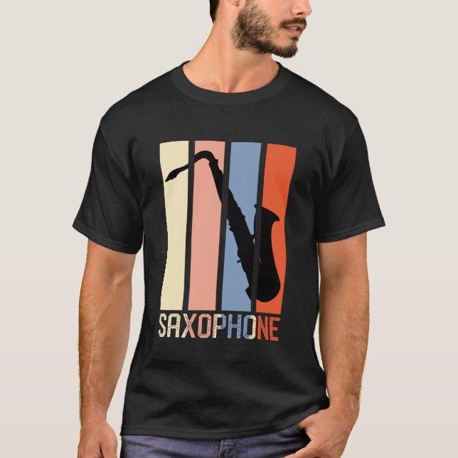 Cute Saxophone Dad T-Shirt (Front)