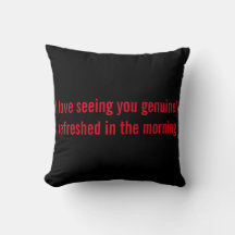 Cute saying Polyester Throw Pillow