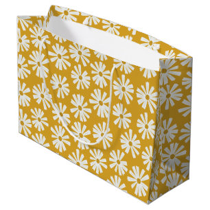 Cute Scandi Daisy Wrapping Large Gift Bag