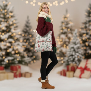 Cute Scandinavian Christmas Gnome Tote Bag