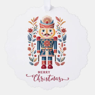 cute Scandinavian Christmas Ornament Card