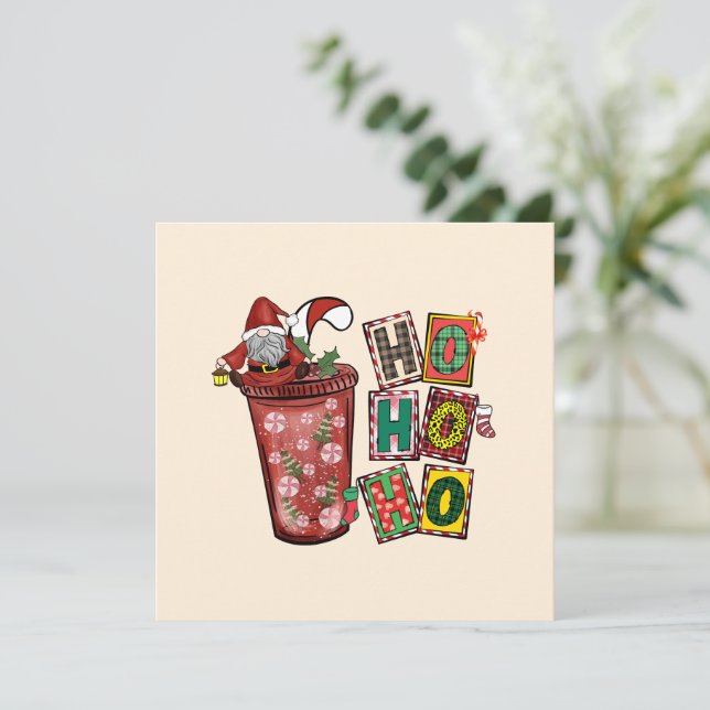 Cute Scandinavian Santa Claus Gnome -Christmas Cup (Standing Front)
