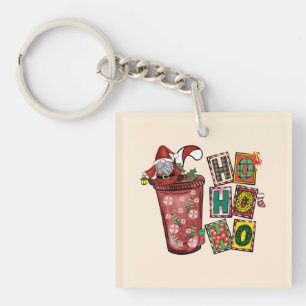 Cute Scandinavian Santa Claus Gnome -Christmas Cup Keychain