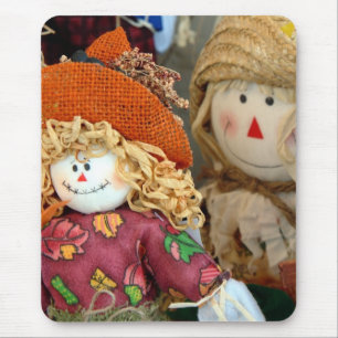 Cute Scarecrows Mouse Pad