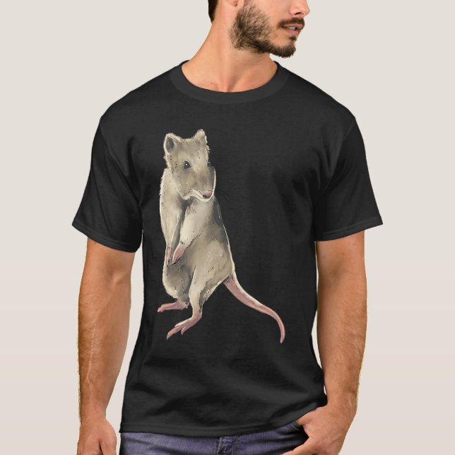 Cute scared little rat T-Shirt (Front)
