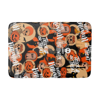 Cute & Scary Halloween Spooky vibes Bath Mat
