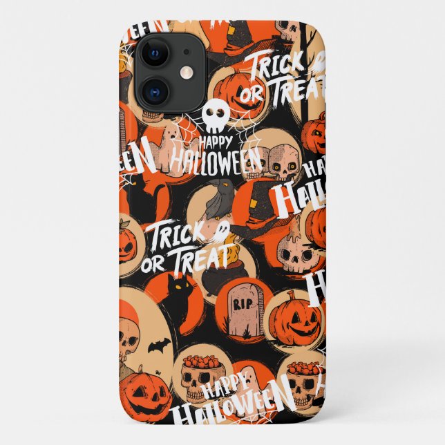  Cute & Scary Halloween Spooky vibes  Case-Mate iPhone Case (Back)