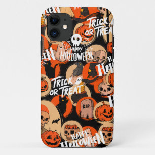 Cute & Scary Halloween Spooky vibes iPhone 11 Case