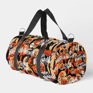  Cute & Scary Halloween Spooky vibes  Duffle Bag