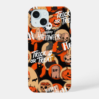  Cute & Scary Halloween Spooky vibes  iPhone 15 Case