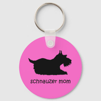 Cute Schnauzer Keychain