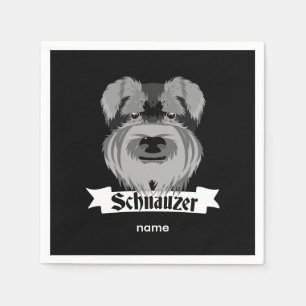 Cute Schnauzer Napkin