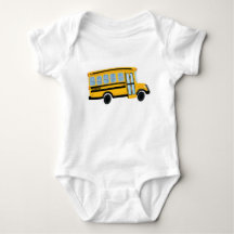 Cute School Bus Baby Bodysuit