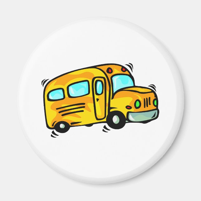 Cute School Bus Magnet (Front)
