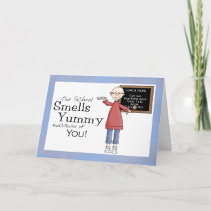 Cute School Cook Appreciation Thank You