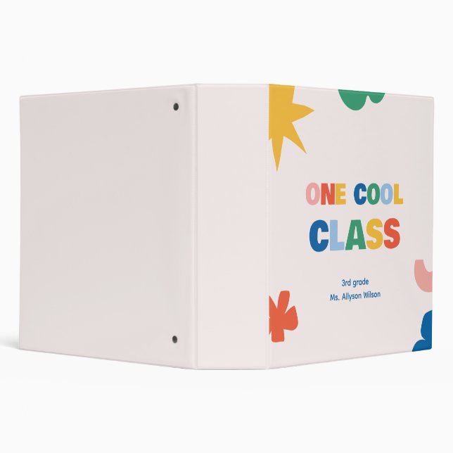 Cute School Personalized Binder (Background)