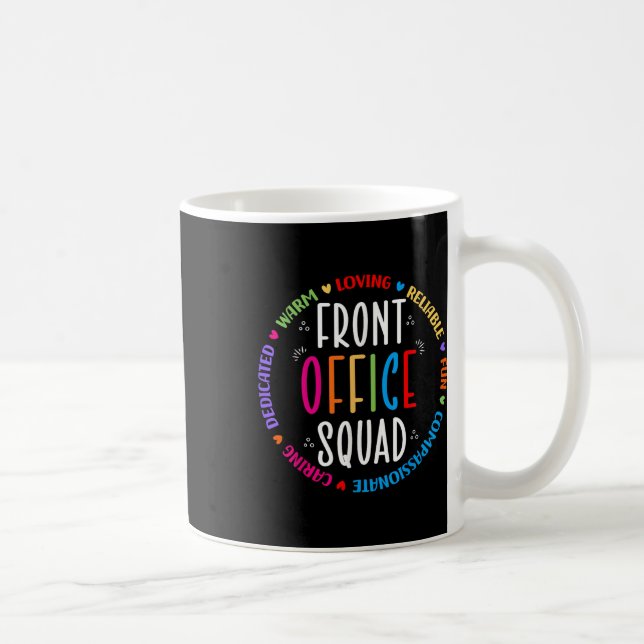 Cute School Secretary Admin Appreciation Front Off Coffee Mug (Right)