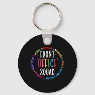 Cute School Secretary Admin Appreciation Front Off Keychain