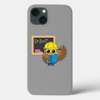 Cute School Student Owl Cartoon