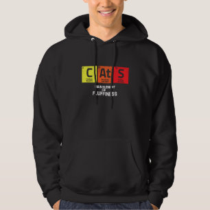 Cute Science Chemistry Nerd Cat Element Christmas Hoodie