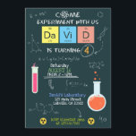 Cute Scientist Laboratory Birthday Party Invite<br><div class="desc">This cute Science Laboratory Birthday invitation is the cutest idea for a Scientist theme party and a guaranteed success with the guests! Whether you’re a science lover or looking for unique and personalized laboratory Party decoration,  then Eureka! You just found the right formula!</div>